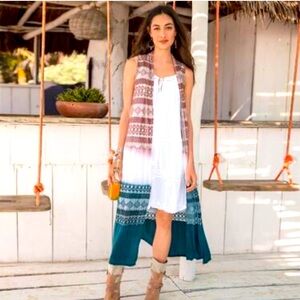 Sundance Catalog Duster Crochet Vest
